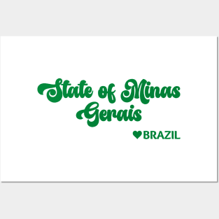 State of Minas Gerais: Eu amo o Brasil - I love Brazil Posters and Art
